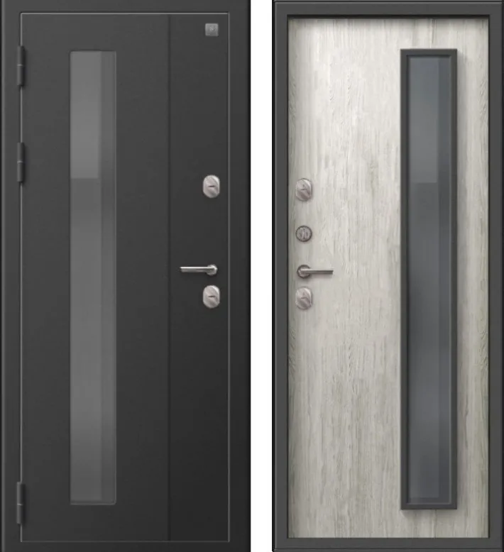 Фото Дверь Термо-800 Пепельный Муар - Полярный дуб DIS007360